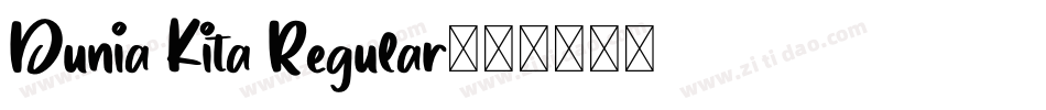 Dunia Kita Regular字体转换